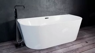 Voľne stojaca akrylátová vaňa Waltpool JS789 stredový výpust 170 x 80 cm
